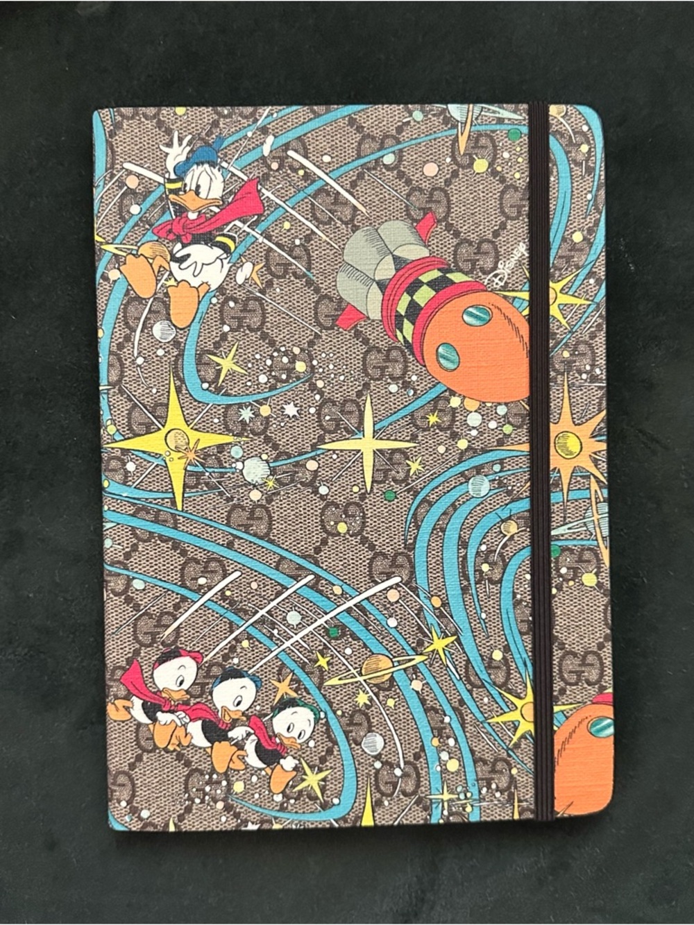 Gucci Canvas Donald Duck & Nephews Space Print Notebook